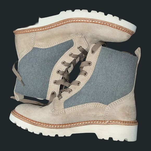 Bionica Womens All Weather Derinda Cashmere Suede Combat Boots Size 9 - Picture 9 of 9